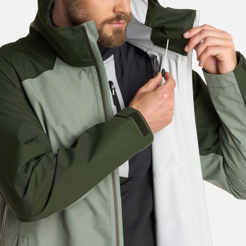 Chaqueta Hombre Shield B-Dry Hoody Verde Militar Lippi I25-8