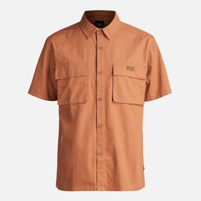Camisa Hombre Safari Cafe Claro Haka Honu-0