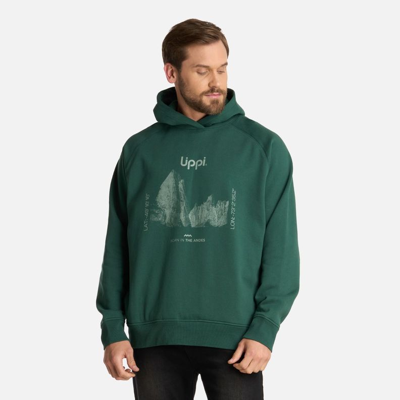 Polerón Hombre Insigne Sweatshirt Front Verde Lippi I25-1