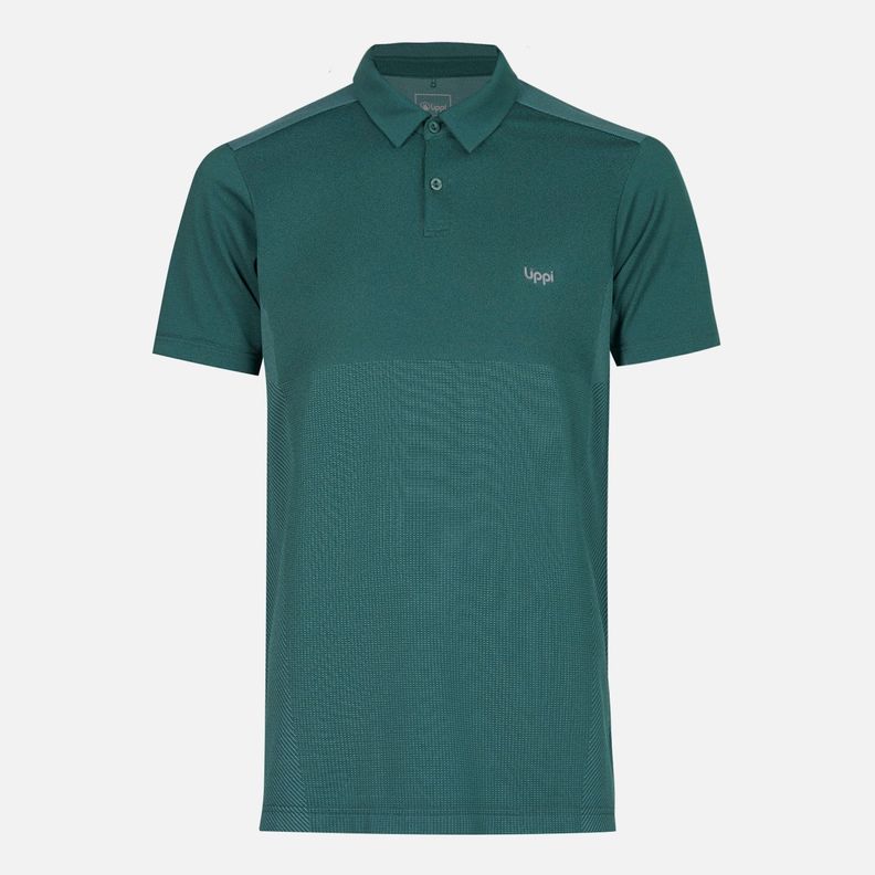Polera Hombre B-Classic Seamless Polo Melange Turquesa Lippi-0