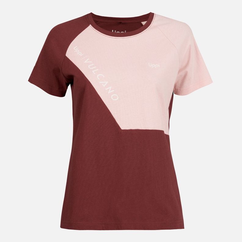 Polera Mujer Vulcano Cotton SS T-Shirt Vino Lippi-0