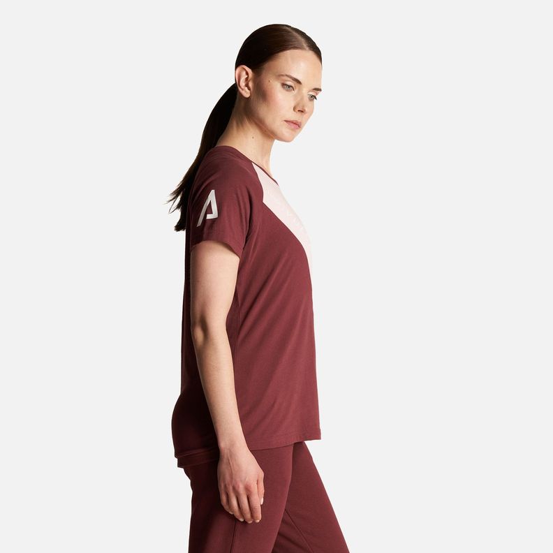 Polera Mujer Vulcano Cotton SS T-Shirt Vino Lippi-2