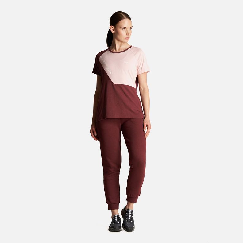 Polera Mujer Vulcano Cotton SS T-Shirt Vino Lippi-5