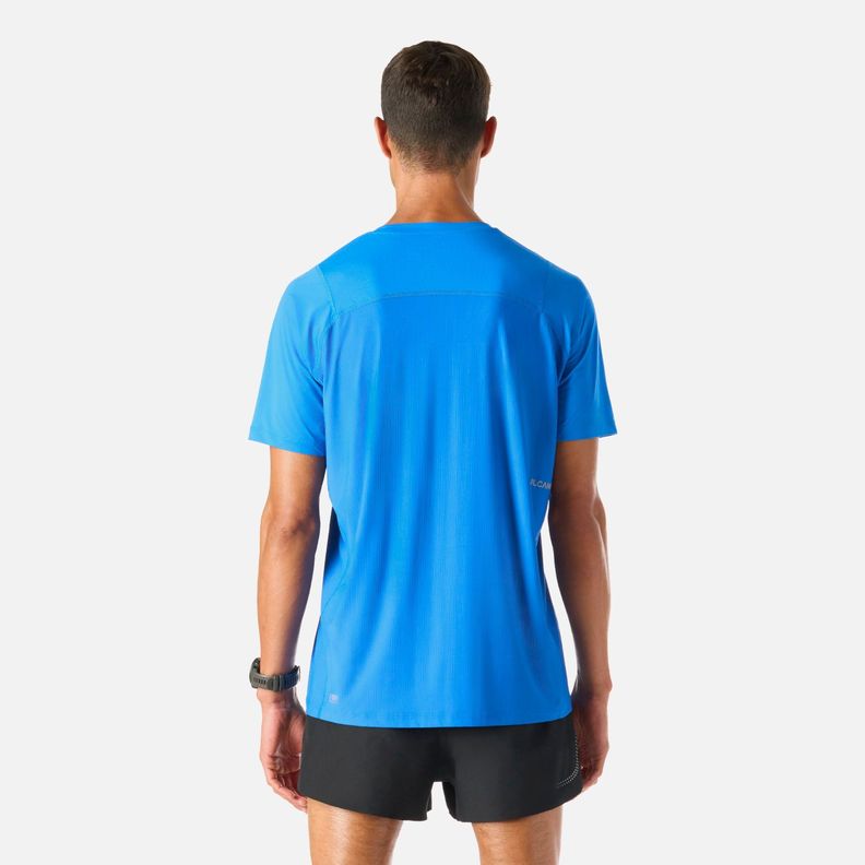 Polera Hombre Built To Move T-Shirt Azul Vulcano-3