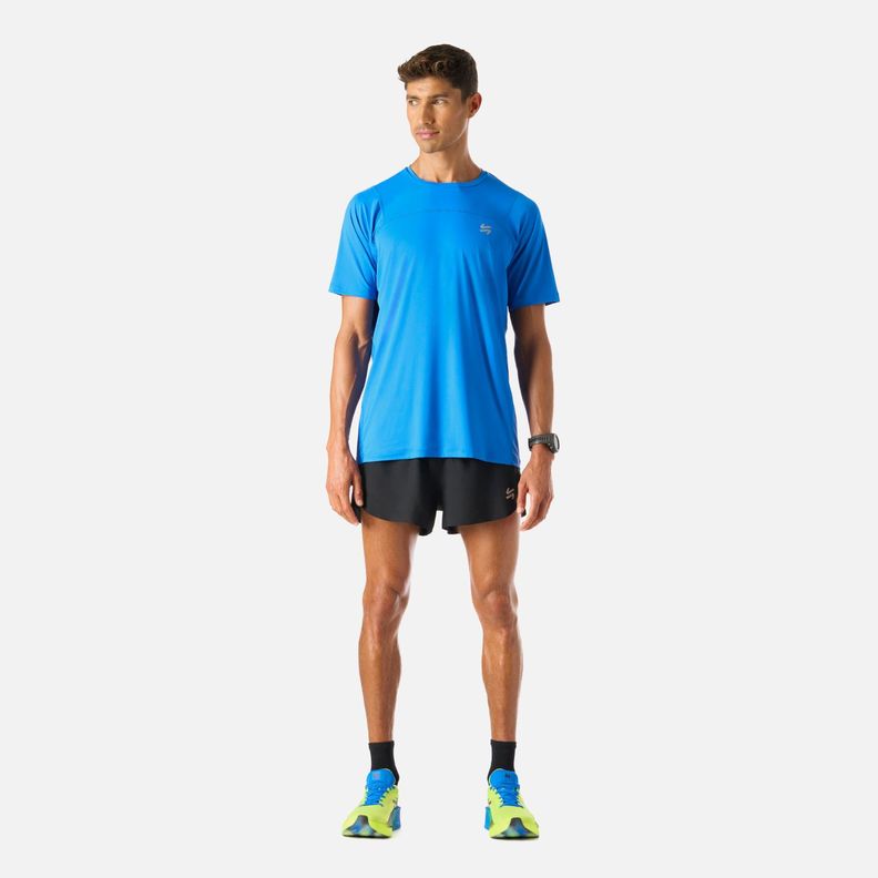 Polera Hombre Built To Move T-Shirt Azul Vulcano-6
