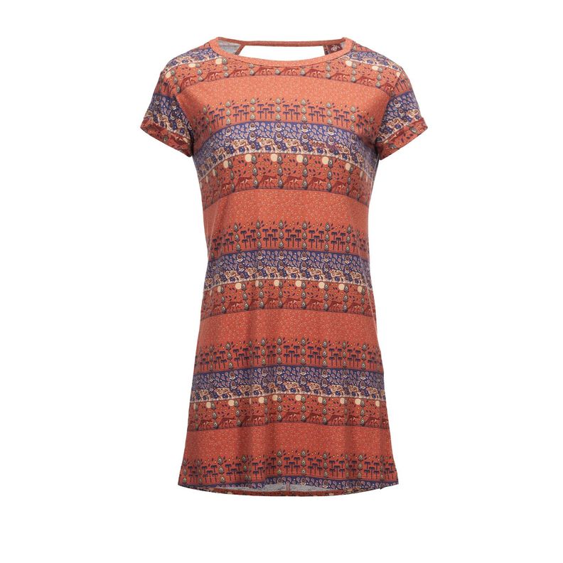 Vestido Mujer Palomita Damasco print Haka Honu-0