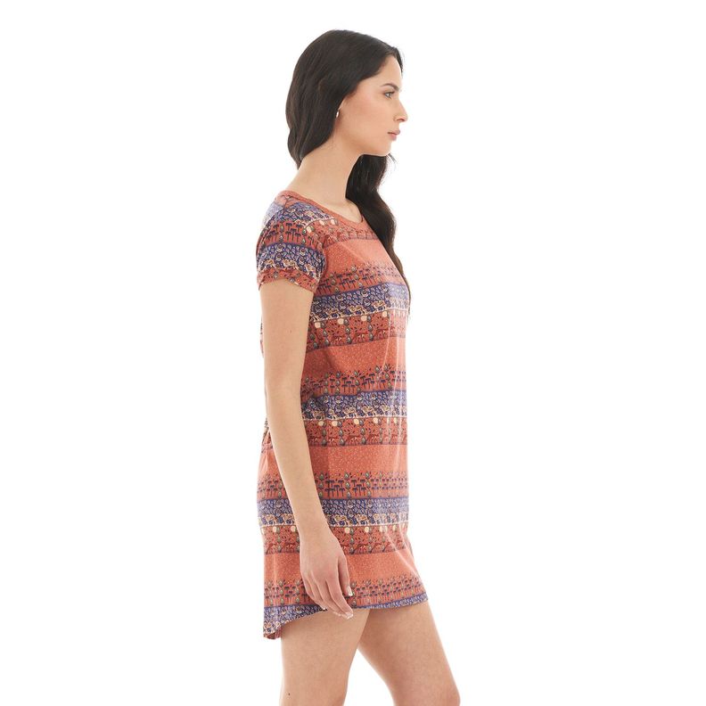 Vestido Mujer Palomita Damasco print Haka Honu-3