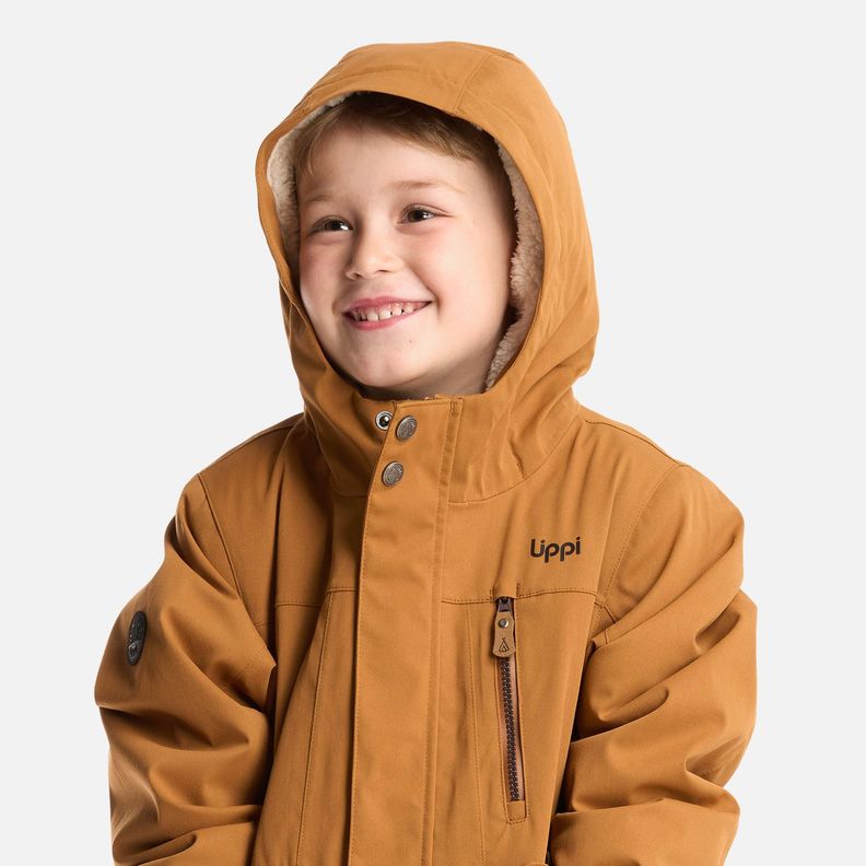 Chaqueta Niño Roble B-Dry Hoody Jacket Cafe Claro Lippi-3