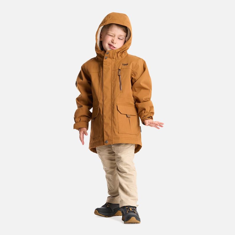 Chaqueta Niño Roble B-Dry Hoody Jacket Cafe Claro Lippi-5