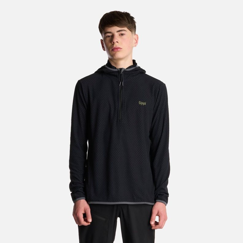 Polerón Teen Boy Mild Nano-F 14 Zip Hoody Negro Lippi V25-0