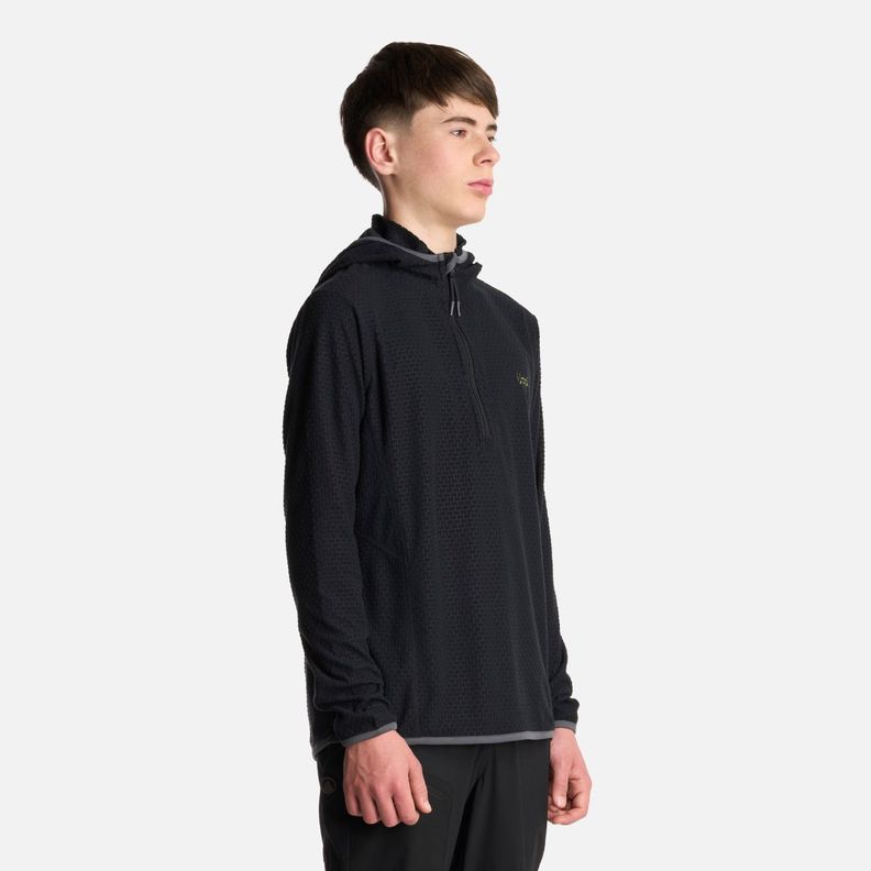Polerón Teen Boy Mild Nano-F 14 Zip Hoody Negro Lippi V25-1