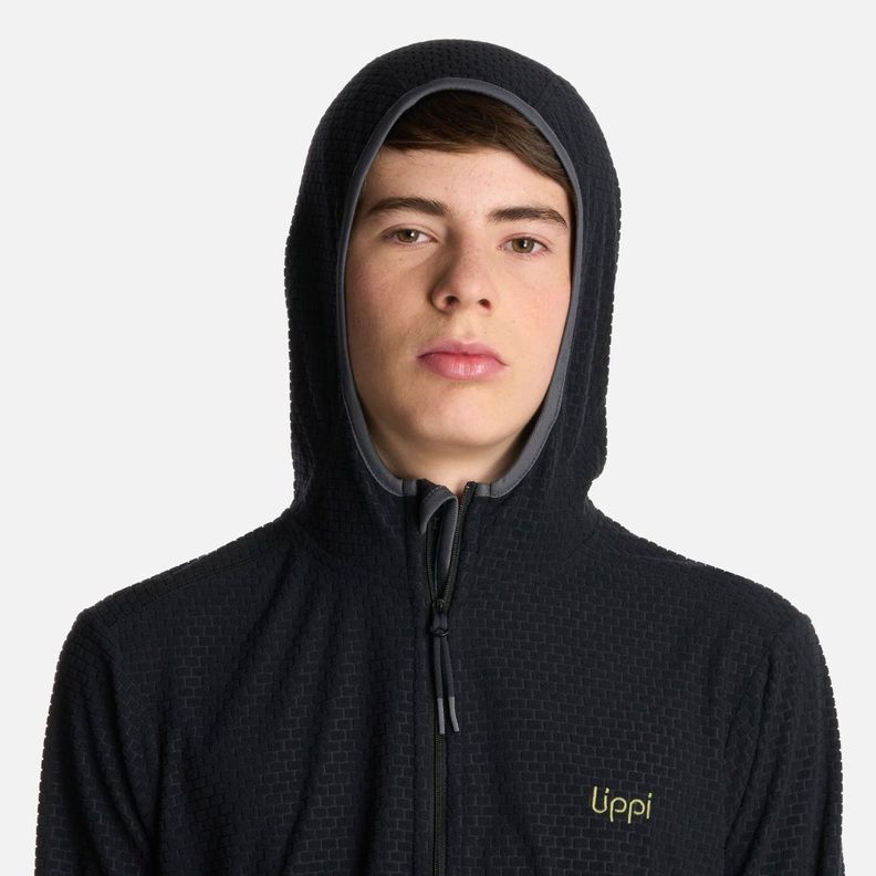 Polerón Teen Boy Mild Nano-F 14 Zip Hoody Negro Lippi V25-3