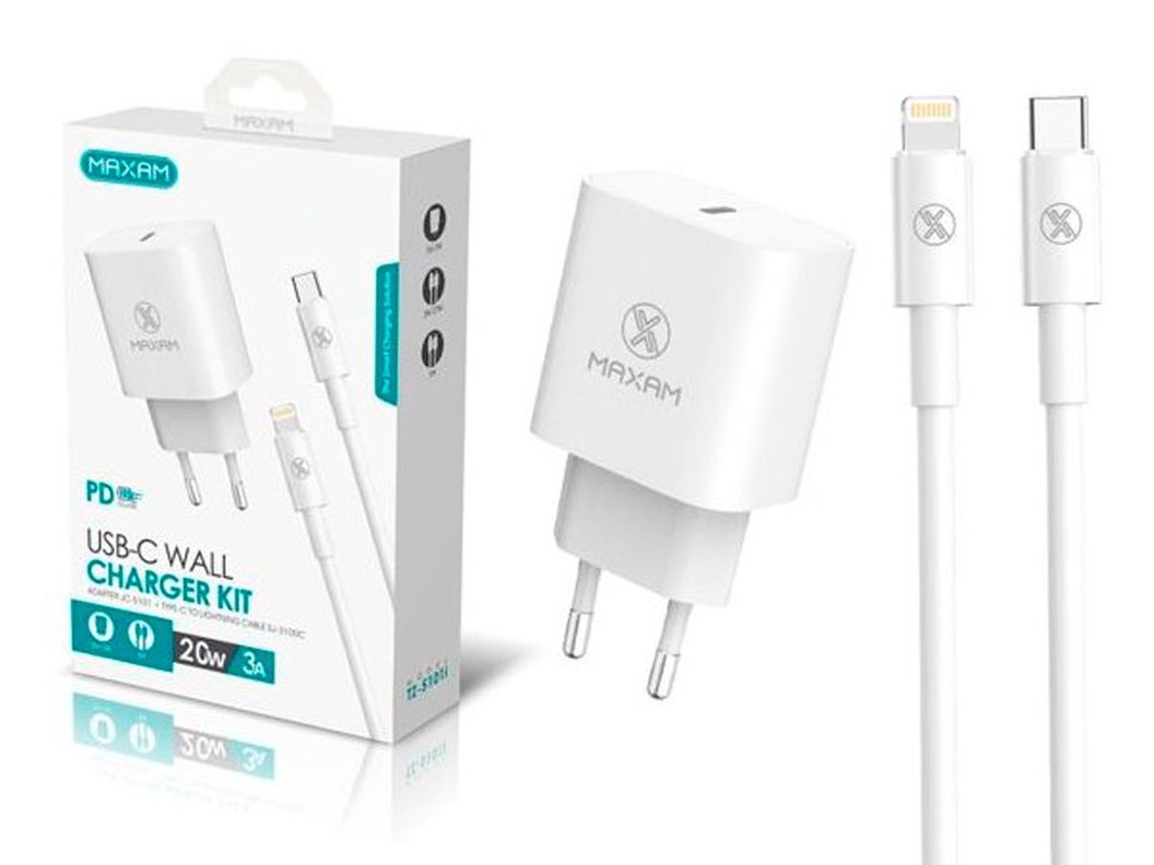 Cargador Carga Rapida 20w iPhone 8 X Xr 11 12 13 14 Pro Max-0