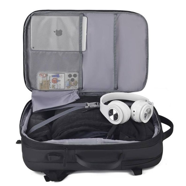 Mochila Cabina 48x30x25 Avión Deluxe Expandible Impermeable-2