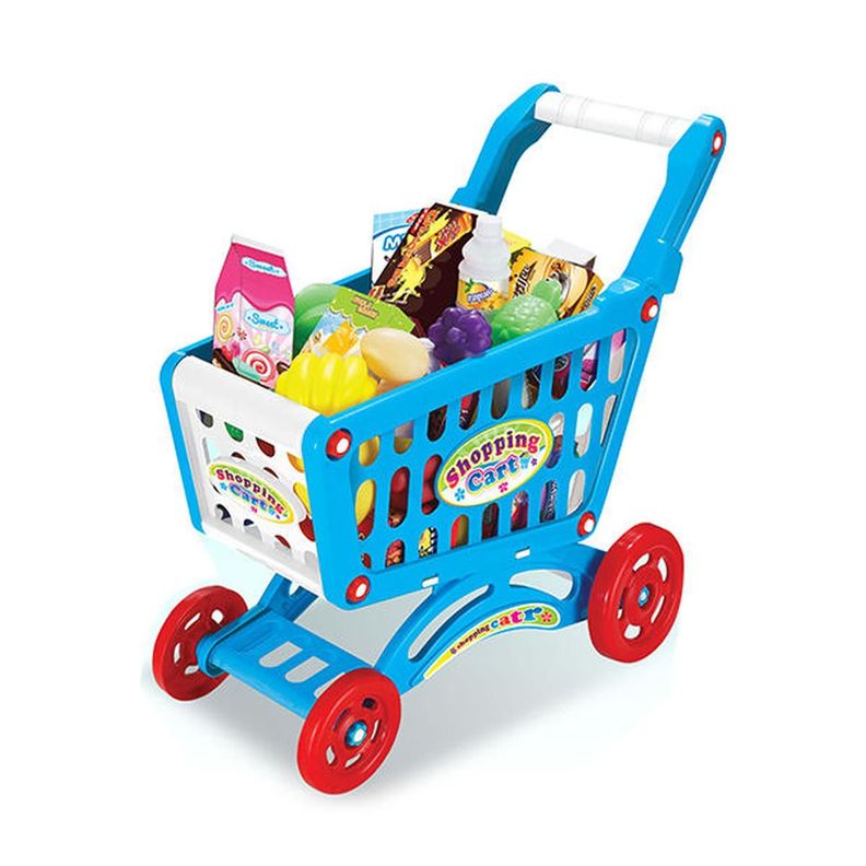 Carrito de Compra Supermercado Para Niños 56 Piezas Colores-1