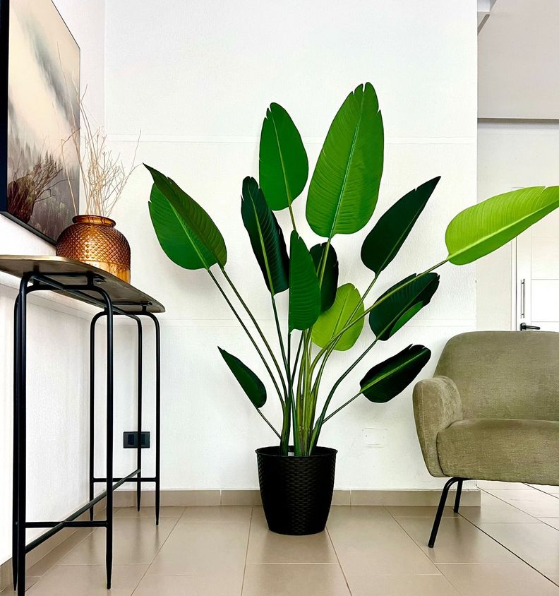 Planta Artificial Ave del Paraiso 180 cm. / 12 Hojas-3