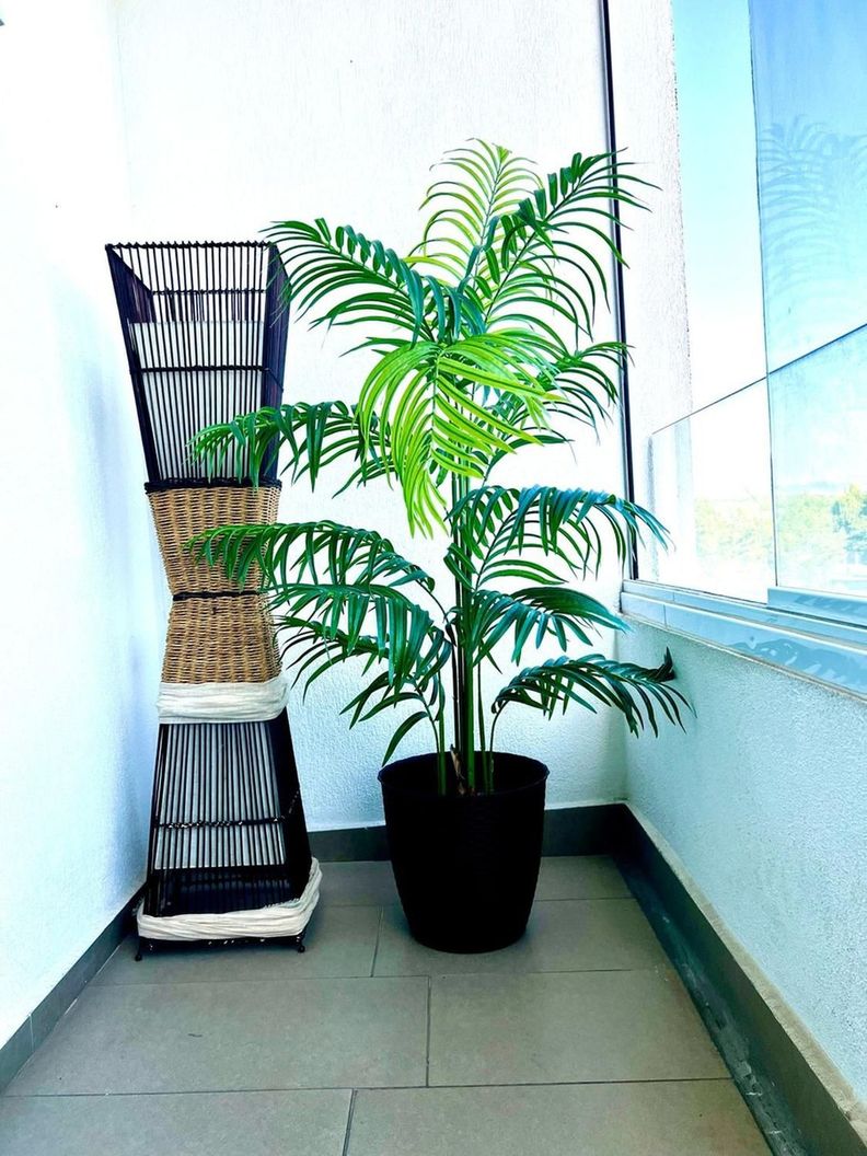 Planta Artificial Palmera 150 Cm Luxury 12 Hjs/ Arbusto Real-3