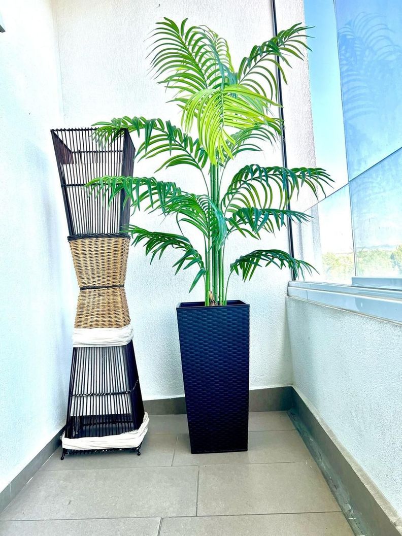 Planta Artificial Palmera 150 Cm Luxury 12 Hjs/ Arbusto Real-4