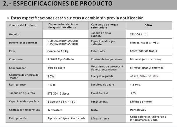 Dispensador de Agua Compresor 3 llaves PREMIUM-5