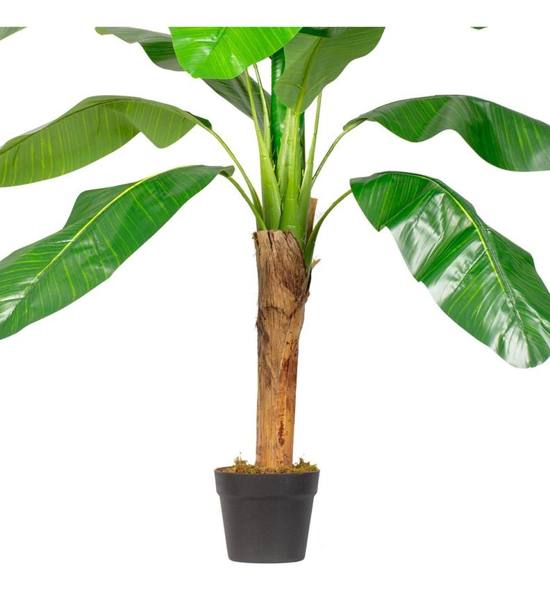 Planta Artificial Banano 120 Cm Luxury 12 Hjs / Arbusto Real-2