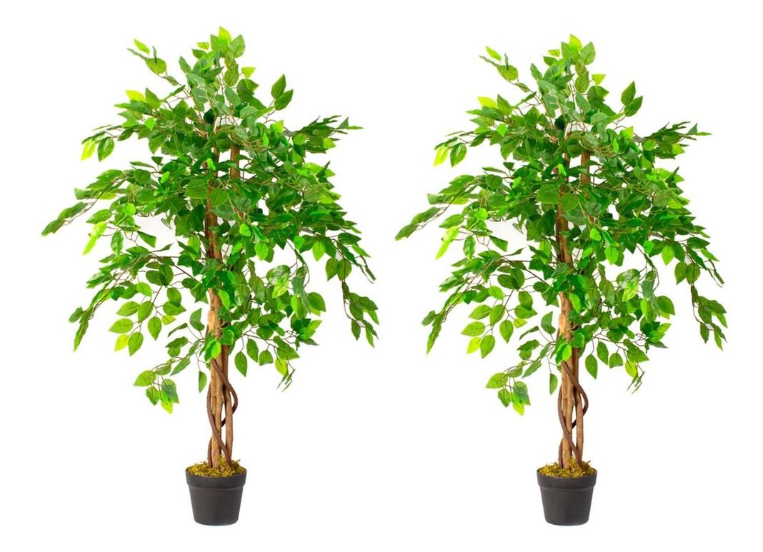 2 X 1 Plantas Artificiales Premium Ficus 120 Cm-0