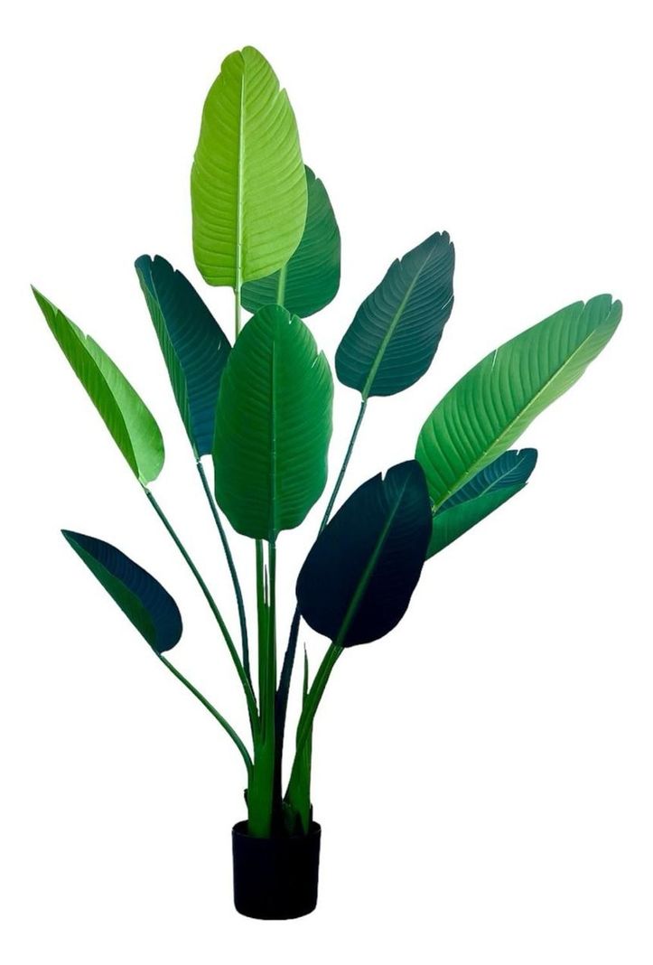 Planta Artificial Ave Paraíso 160 Cm/10 Hojas / Arbusto Real-3