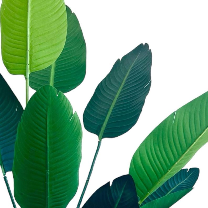 Planta Artificial Ave Paraíso 160 Cm/10 Hojas / Arbusto Real-5