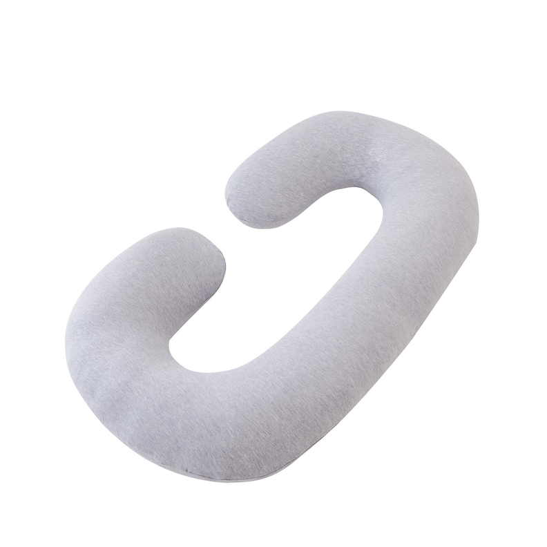 Cojin Almohada Maternal Gris Pre y Post Natal Funda Extra Suave-3