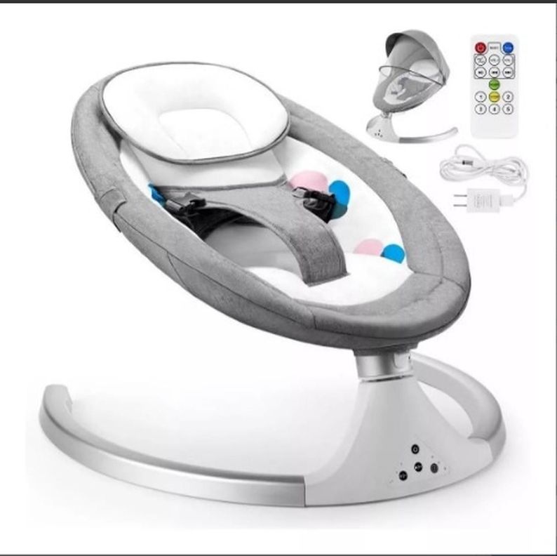 Cuna Bebe Mecedor Eléctrico 3 En 1 Música Silla Mecedora-7