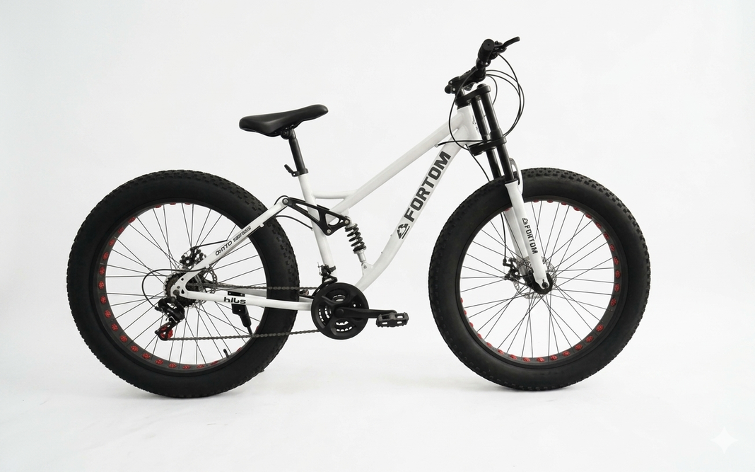 Bicicleta Fat Bike Aro 26 White Blanco