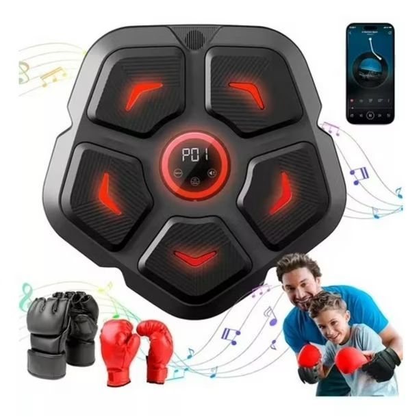 Maquina de Boxeo Musical Smart Boxing Con guantes Box-1