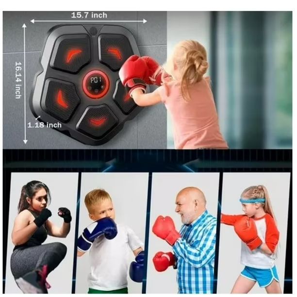 Maquina de Boxeo Musical Smart Boxing Con guantes Box-3