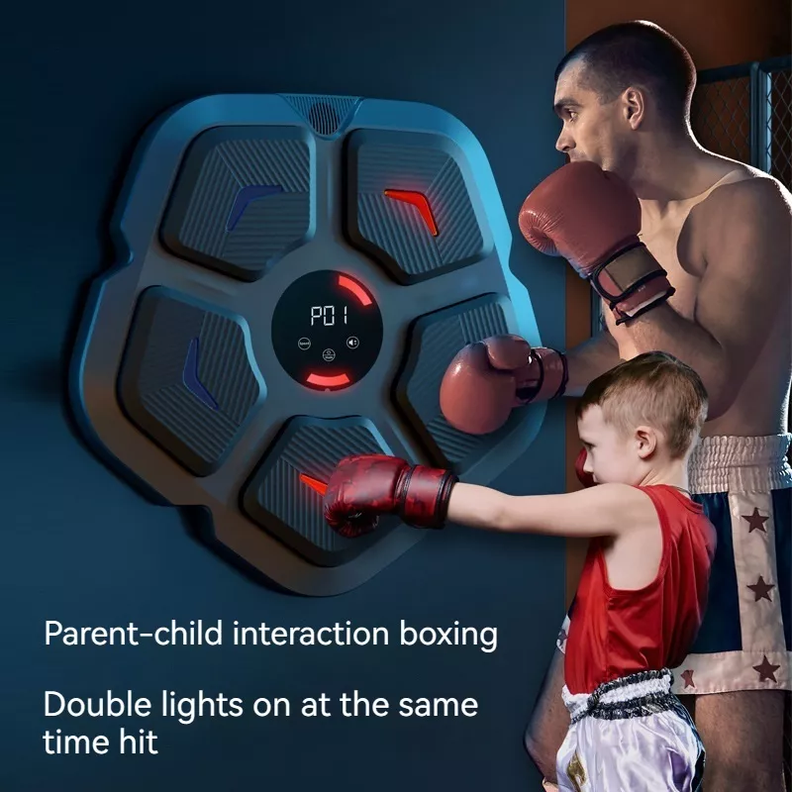 Maquina de Boxeo Musical Smart Boxing Con guantes Box-4