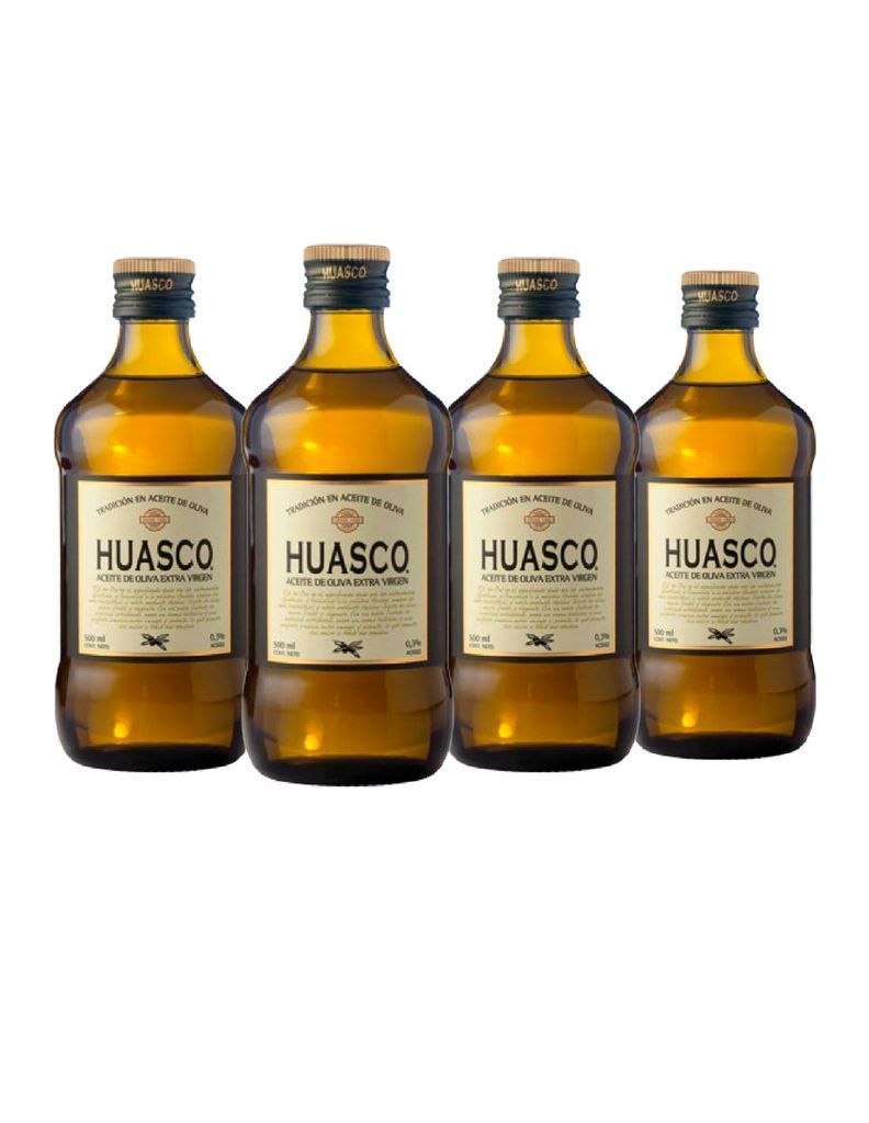 Aceite de Oliva extra virgen Huasco 4 x 500 ml-0