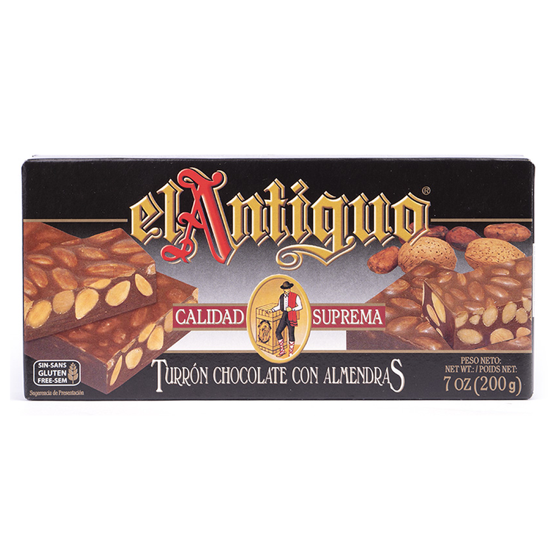 Turron Chocolate con Almendras Tostada El Antiguo 1 x 200 gr