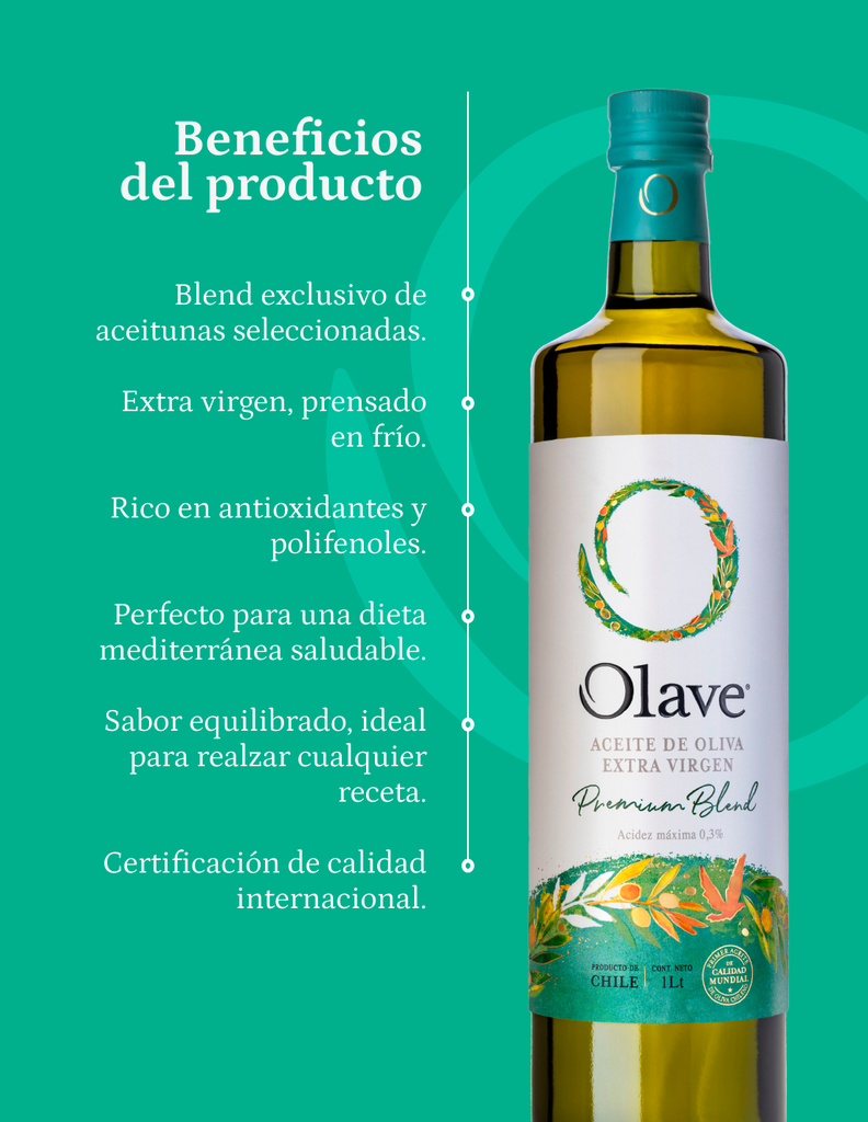 Aceite de Oliva extra virgen Olave Premium 4 x 500 ml-6