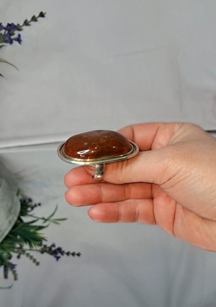 Anillo Gran Venturina Plata 950-1