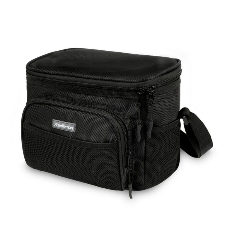 Lonchera Termica Negra Bolso Almuerzo 23.5x20x18.1-0