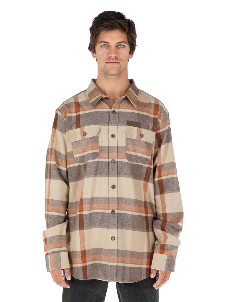 Camisa Corteza Cafe Hombre-0