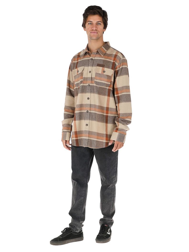 Camisa Corteza Cafe Hombre-1