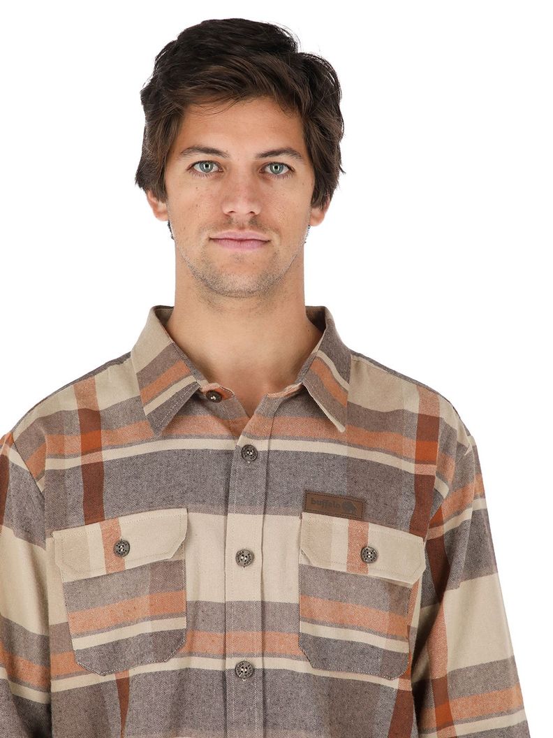 Camisa Corteza Cafe Hombre-3