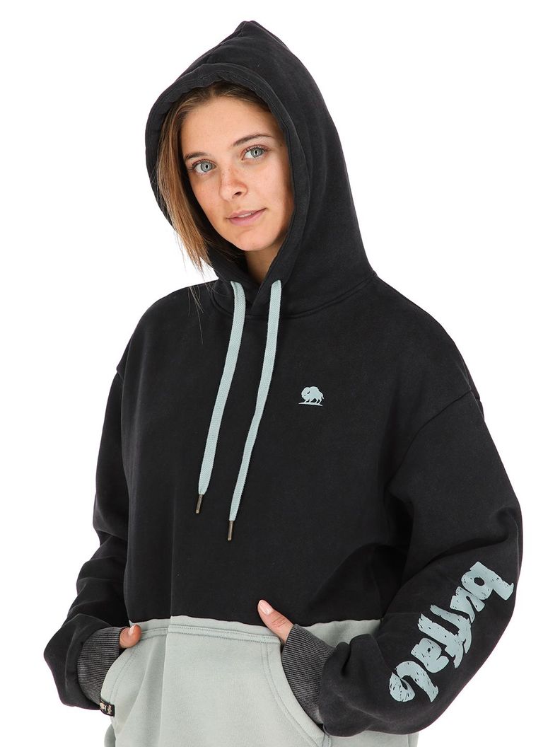 Poleron Fusca Negro Mujer-3