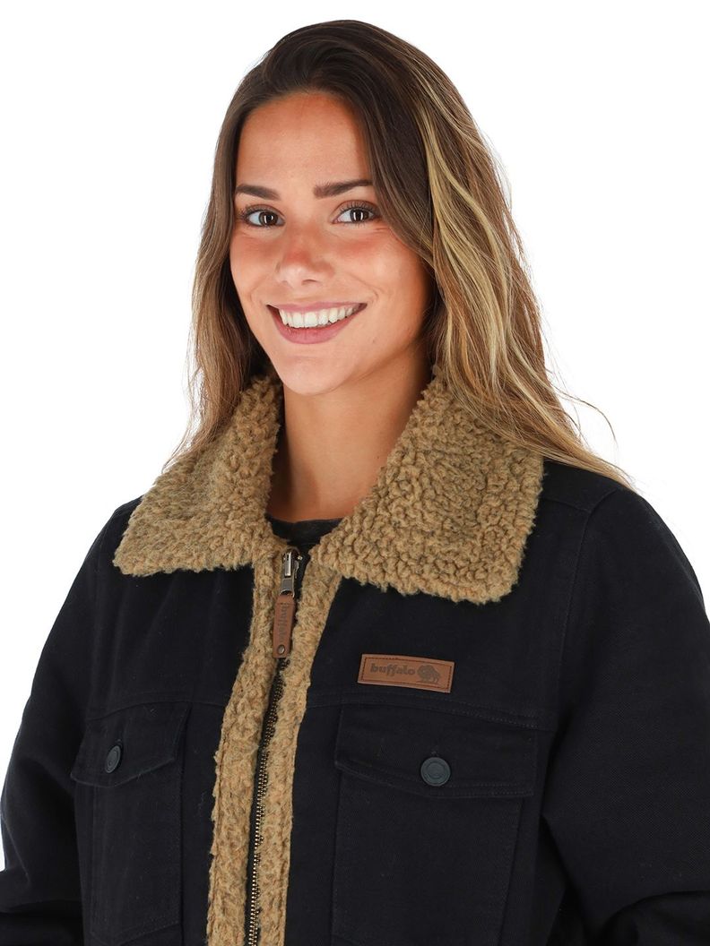Chaqueta Jeans Reversible Turpis Negro Mujer-3