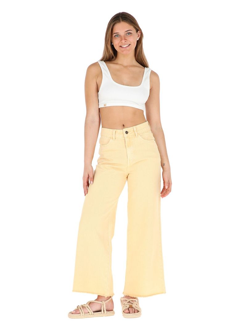 Pantalon Jeans Toromiro Amarillo Mujer-1