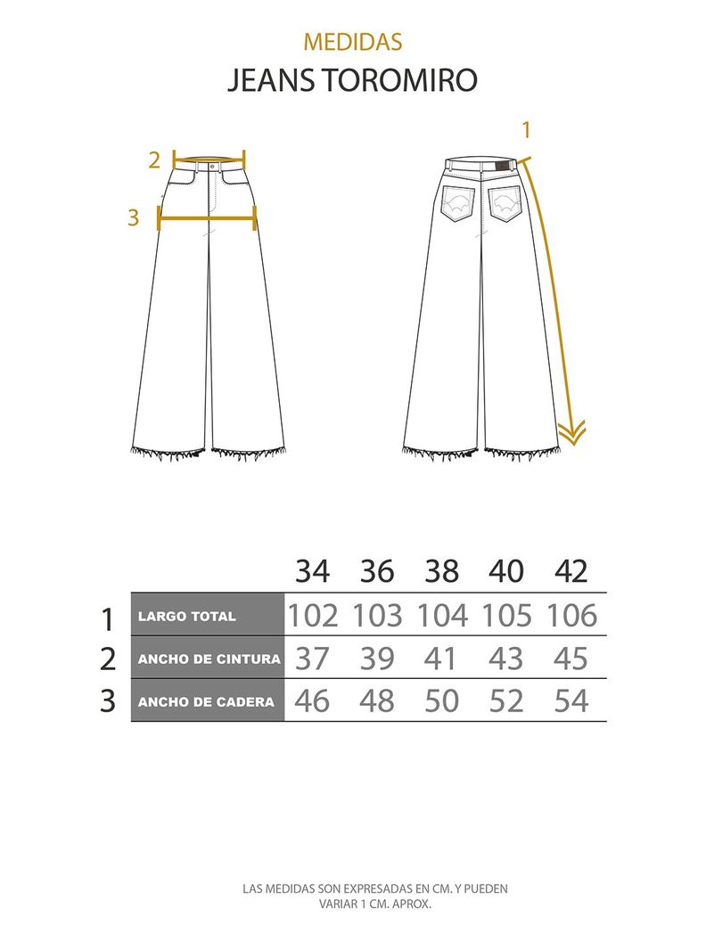 Pantalon Jeans Toromiro Amarillo Mujer-4