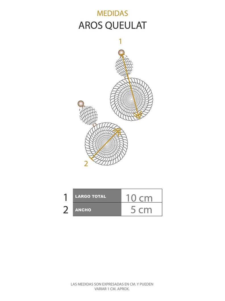 Aros Queulat Beige Mujer-4