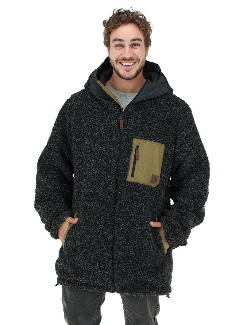 Parka Impermeable Reversible Camaleon Hombre Buffalo-4