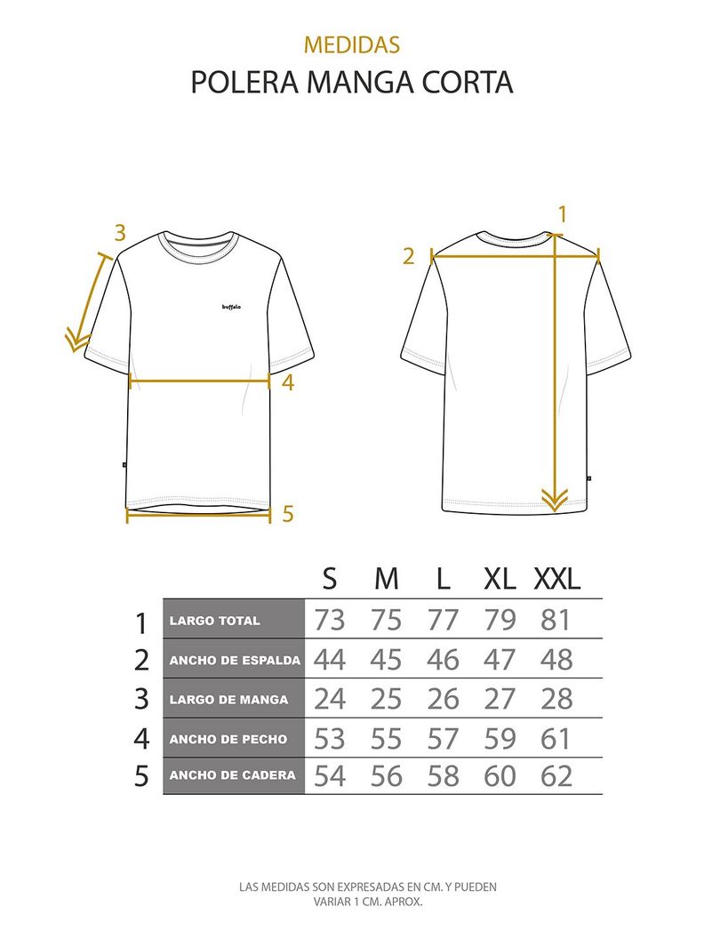 Polera Amanecer Cafe Hombre Buffalo-4