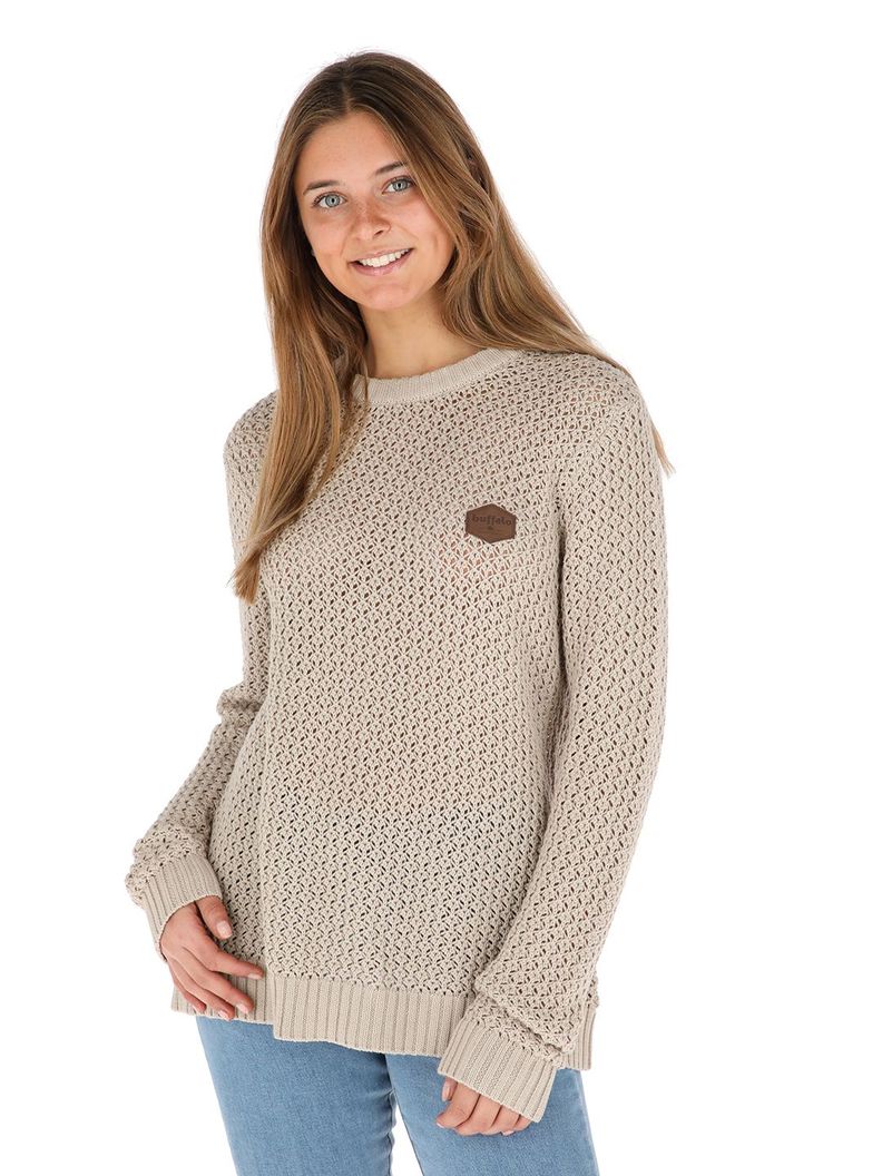Chaleco Isluga Beige Mujer-0