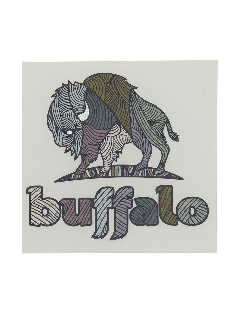 Sticker Buffalo Multicolor-0
